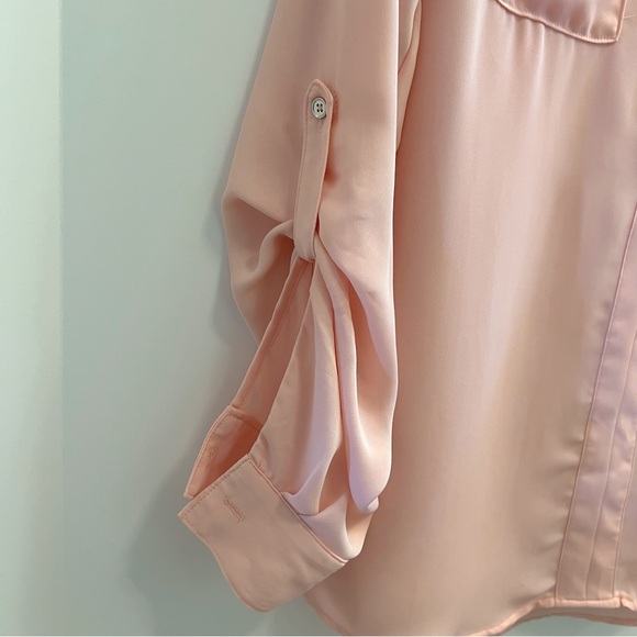 Candie’s Lace Back Blouse- Blush Pink - Picture 5 of 9